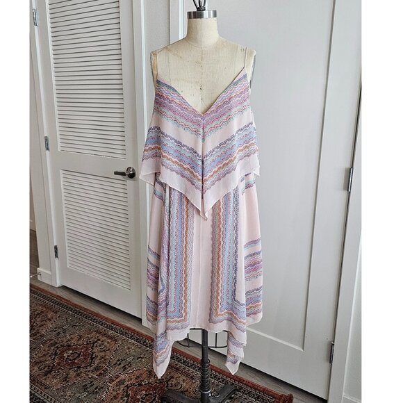 BCBGMAXAZRIA Soft Pink Dress in size L - 100% SILK - Picture 1 of 8